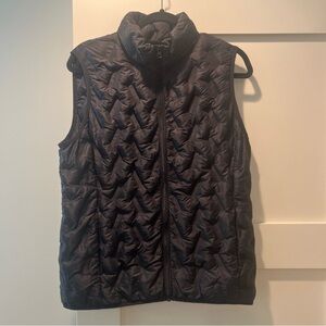 Tangerine Women’s Black Nylon Puffer Vest Lightweight S